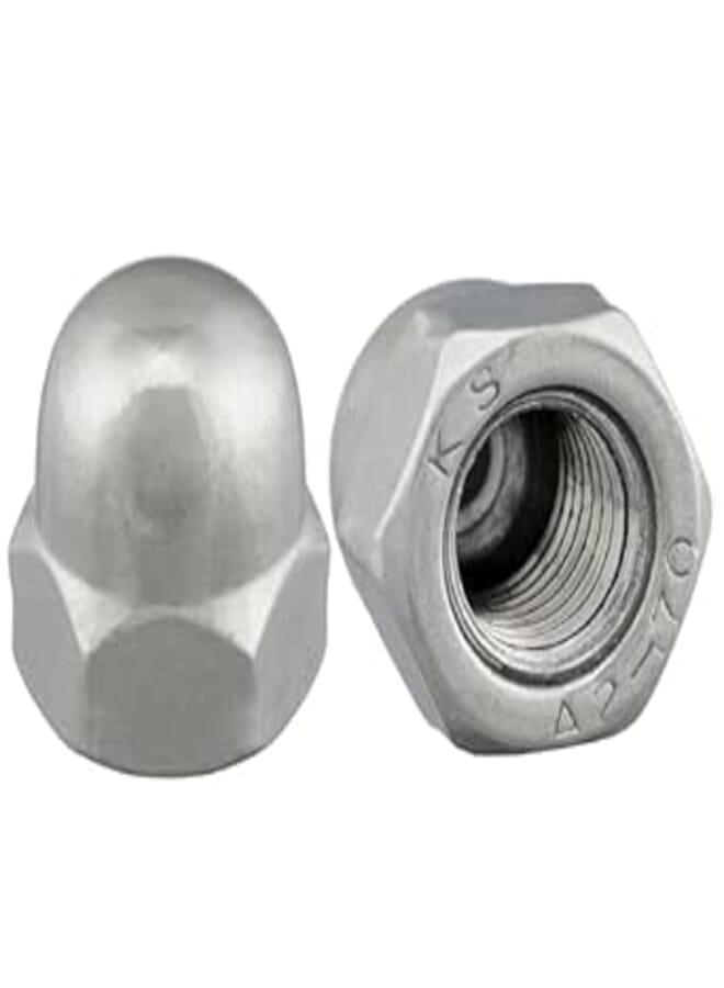 Stainless Steel Hex Cap Nuts, Acorn, M3, Pack of 10