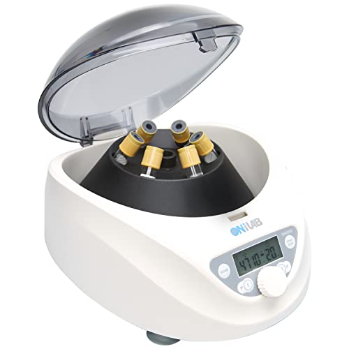 ONiLAB Lab PRP Benchtop Centrifuge 6x15mL/10mL/7mL/1.5-5ml, 300-5000rpm(Max. 2600xg RCF),LCD Digital Desktop Lab Centrifuge Timer 30sec-99min, Two Quick Start Programs - Image 1