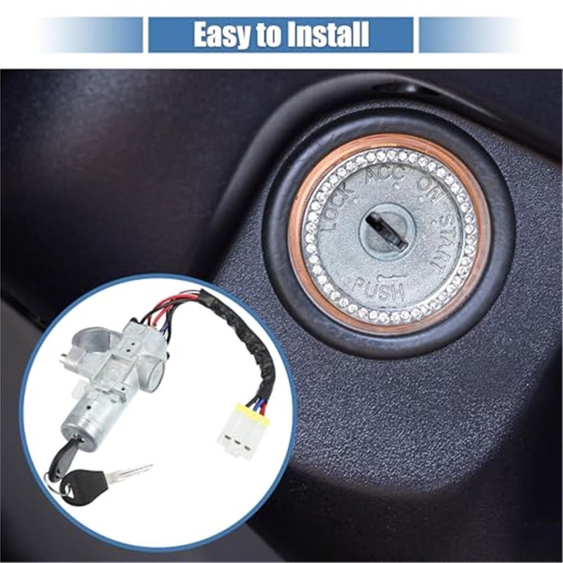 Yurefax Ignition Switch Cylinder Set for Nissan Hardbody - Image 2