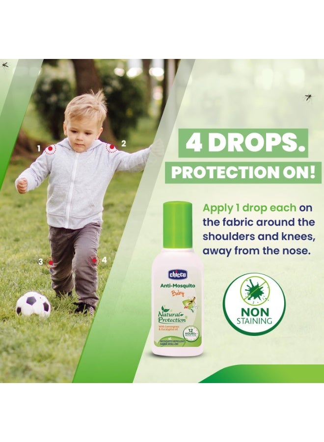 Chicco Anti-Mosquito Baby Fabric Roll-On with the natural protection of 12+ Hours, 1 Pack (8ml) - Image 4
