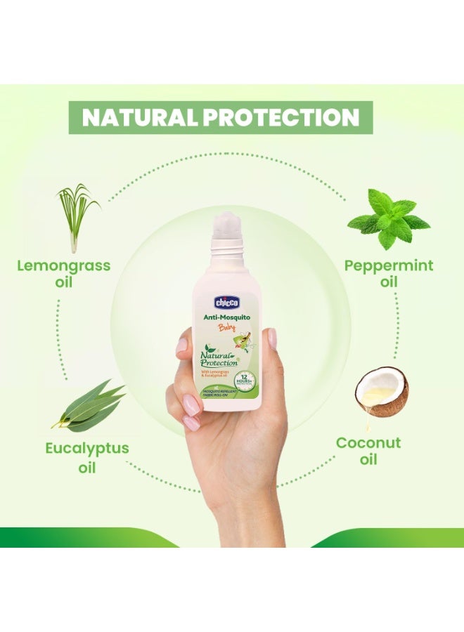 Chicco Anti-Mosquito Baby Fabric Roll-On with the natural protection of 12+ Hours, 1 Pack (8ml) - Image 3