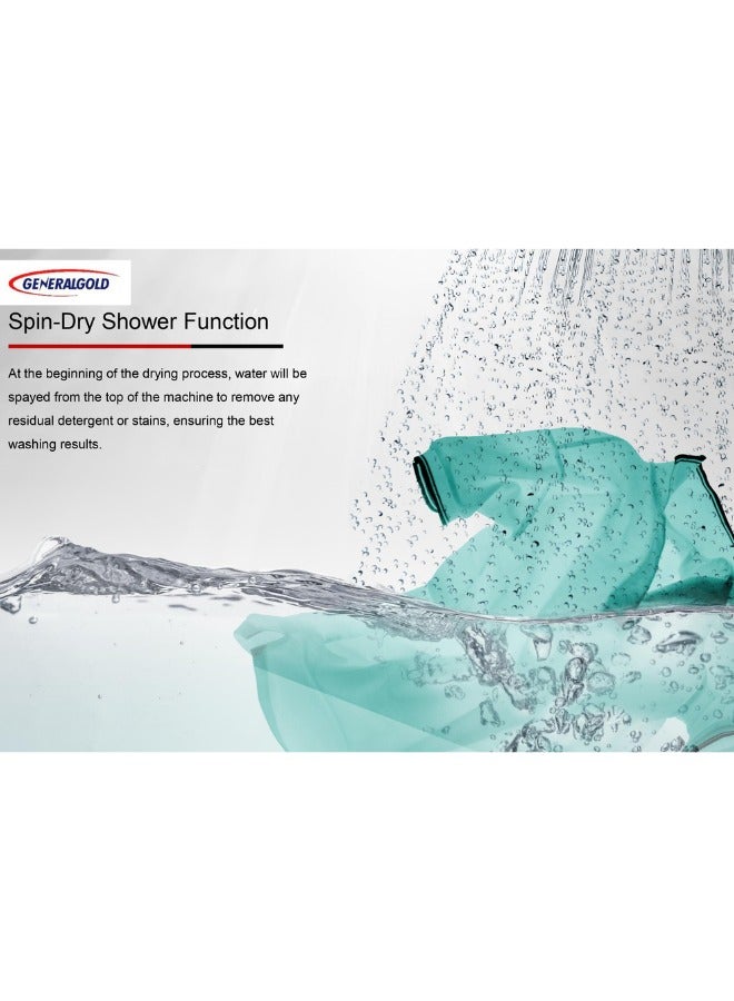 GeneralGold General Gold XP2000 Twin Tub Washing Machine 20KG, White - Image 5