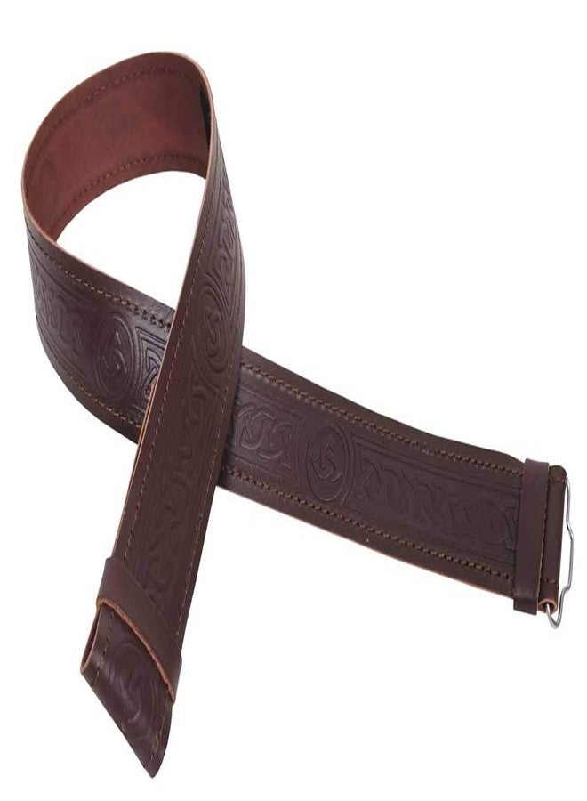 AAR Leather Kilt Belt Scottish Embossed Highland Brown without Buckle Size (Medium) - Image 2
