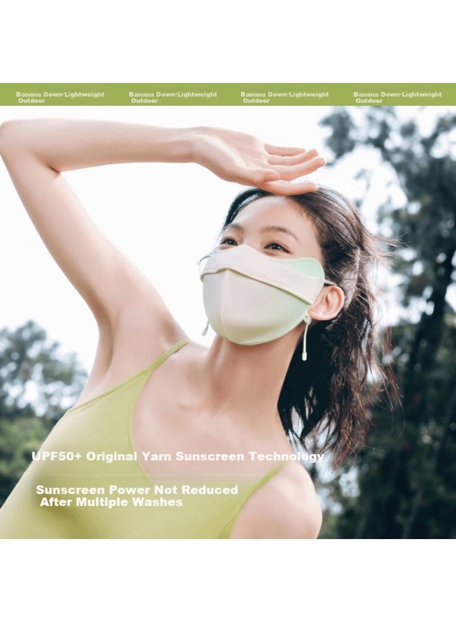 Beneunder Full Face Sun Protection Mask For Women, Uv-resistant Face Covering, Face Mask, Gray-purple Shaizhou Al335 - Image 1
