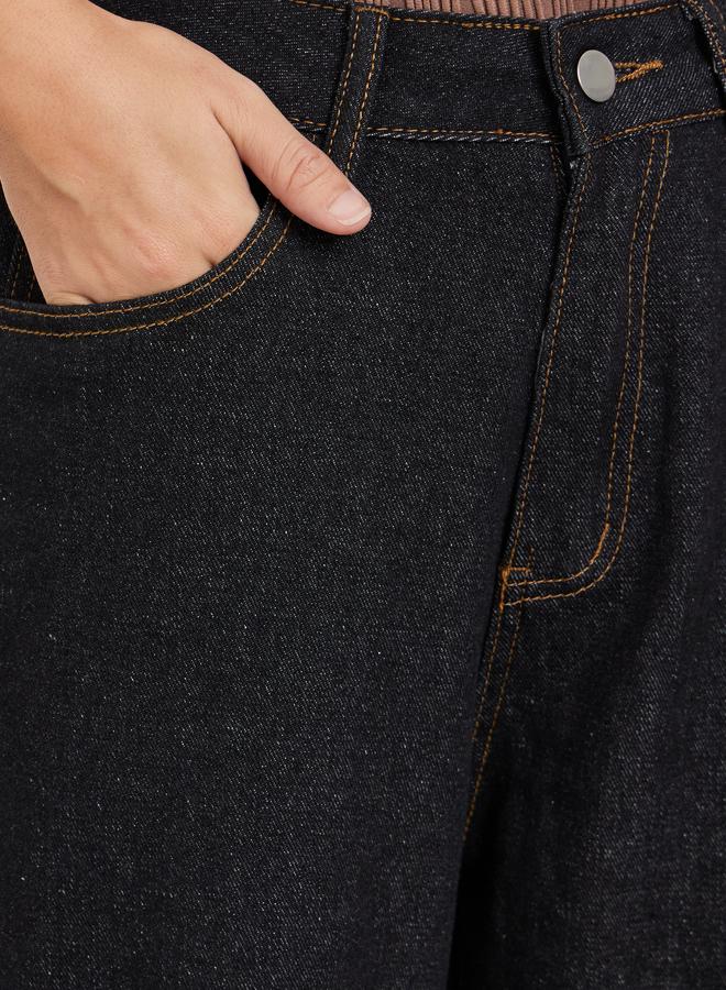 ستايلي جينز بأرجل واسعة وخصر عالي - Image 3