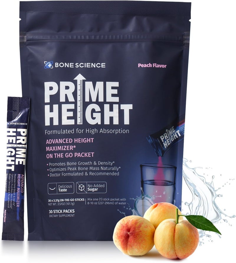 BONE SCIENCE مكمل برايم هايت بنكهة الخوخ للأطفال - Image 1