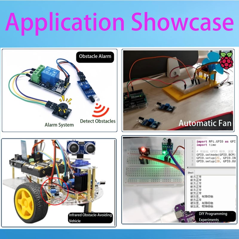 Gikfun Obstacle Avoidance IR Infrared Sensor Module Reflective Photoelectric Light Intensity DIY Kit for Arduino UNO (Pack of 5pcs) EK1254x5 - Image 3