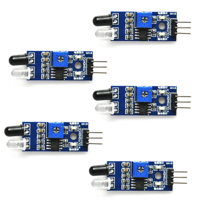 Gikfun Obstacle Avoidance IR Infrared Sensor Module Reflective Photoelectric Light Intensity DIY Kit for Arduino UNO (Pack of 5pcs) EK1254x5 - Image 1