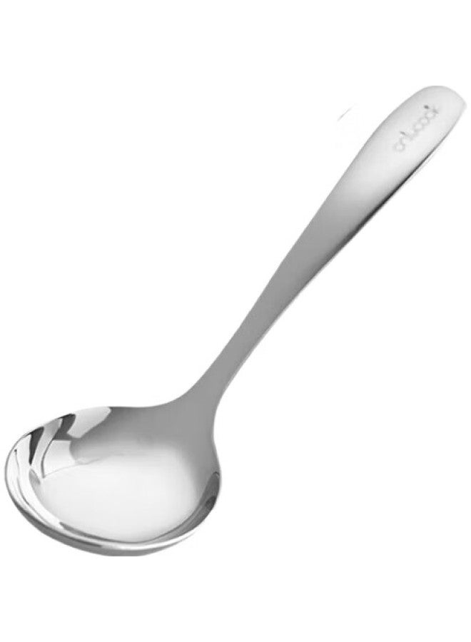 Onlycook 304 Stainless Steel Soup Ladle Spoon Round Head Soup Spoon Tablespoon Deepened Tableware - Set Of 3 Large - Image 1