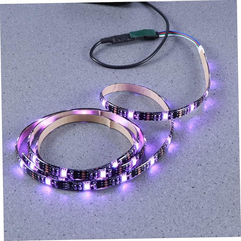 Jojofuny RGB LED Strip Lights 2pcs Multicolor Flexible Rope Light For Bedroom TV Desk - Image 3