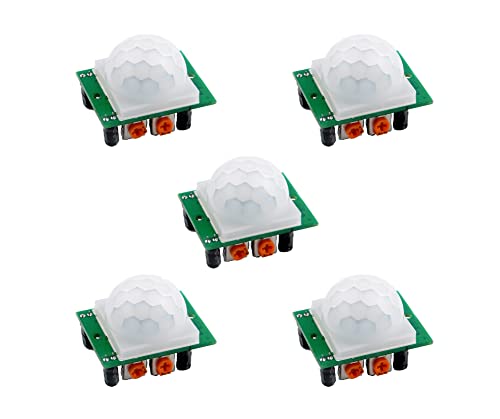 DIYmall 5PCS HC-SR501 PIR Sensor Infrared Sensor Body Motion IR Sensor Module for Arduino Raspberry Pi - Image 1