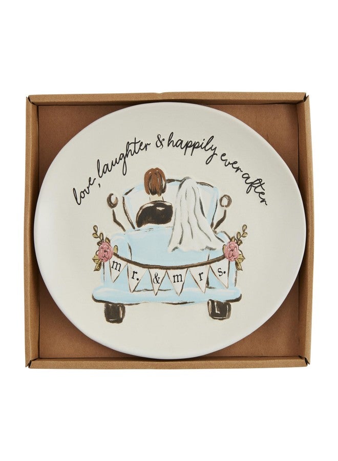 Mud Pie Wedding Box Sentiment Plate; 7" x 10"