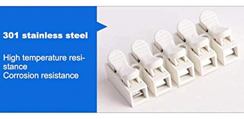 DIY Crafts CTDIYHI50236 CH3 Spring Wire Connector Quick Connector Terminal Block Electrical Cable Clamp Terminal Connector LED Strip Light - Image 2