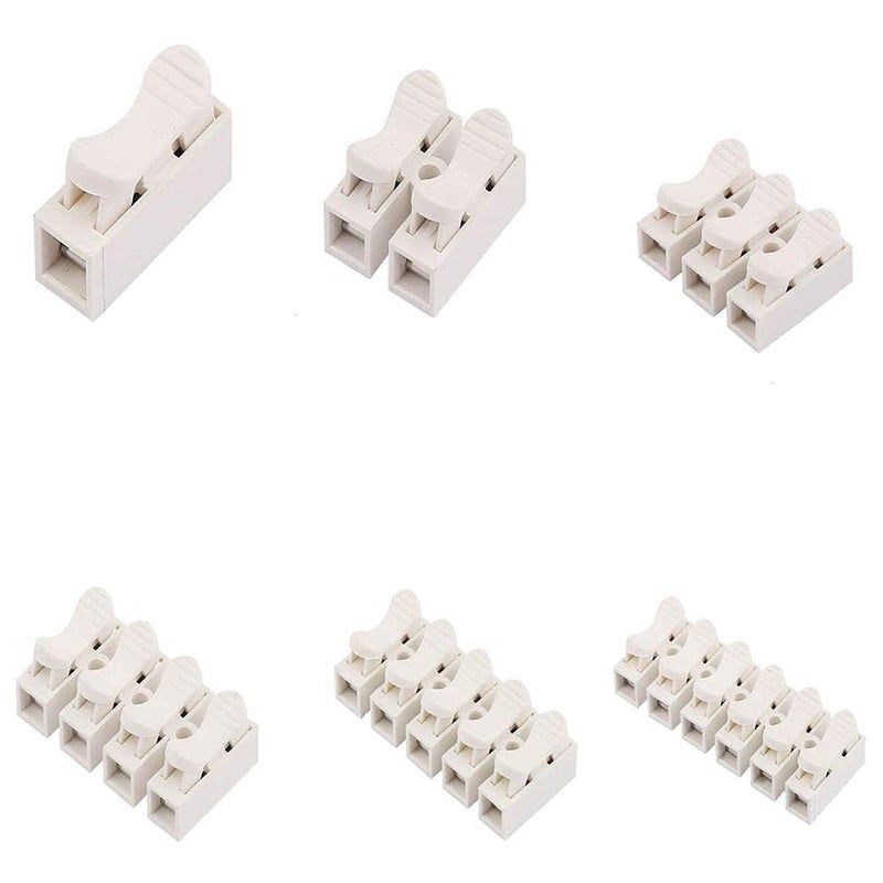 DIY Crafts CTDIYHI50236 CH3 Spring Wire Connector Quick Connector Terminal Block Electrical Cable Clamp Terminal Connector LED Strip Light - Image 1