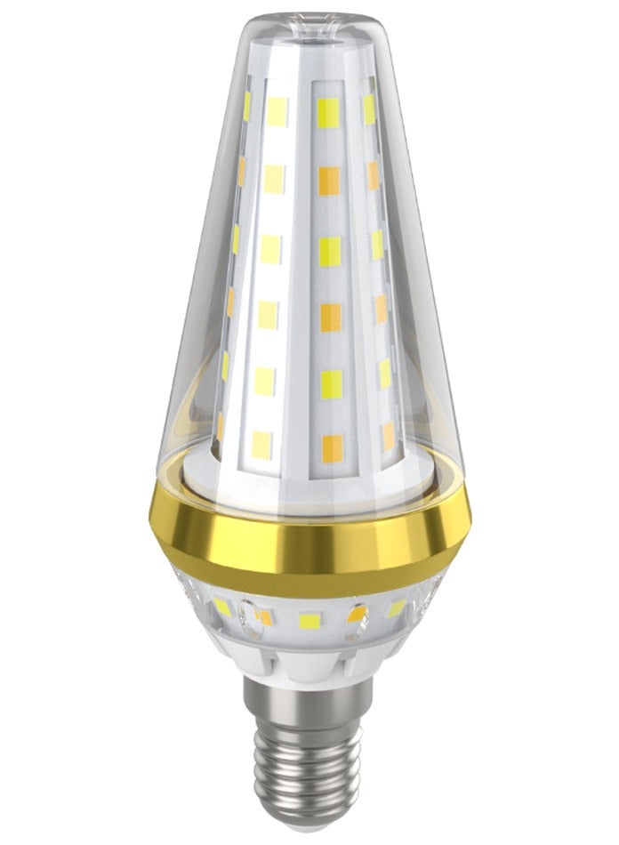 Vmax T024 LED Smart Cone Bulb 6W E14 Gold | 600lm Neutral White Light | 360° Beam Angle | Decorative Energy-Saving Lamp - Image 1
