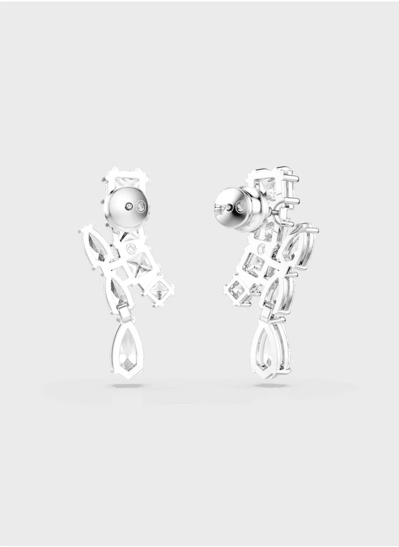 SWAROVSKI Matrix Stone Detail Drop Earrings
