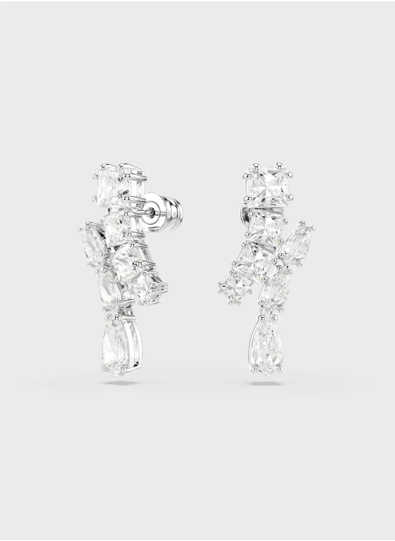 SWAROVSKI Matrix Stone Detail Drop Earrings