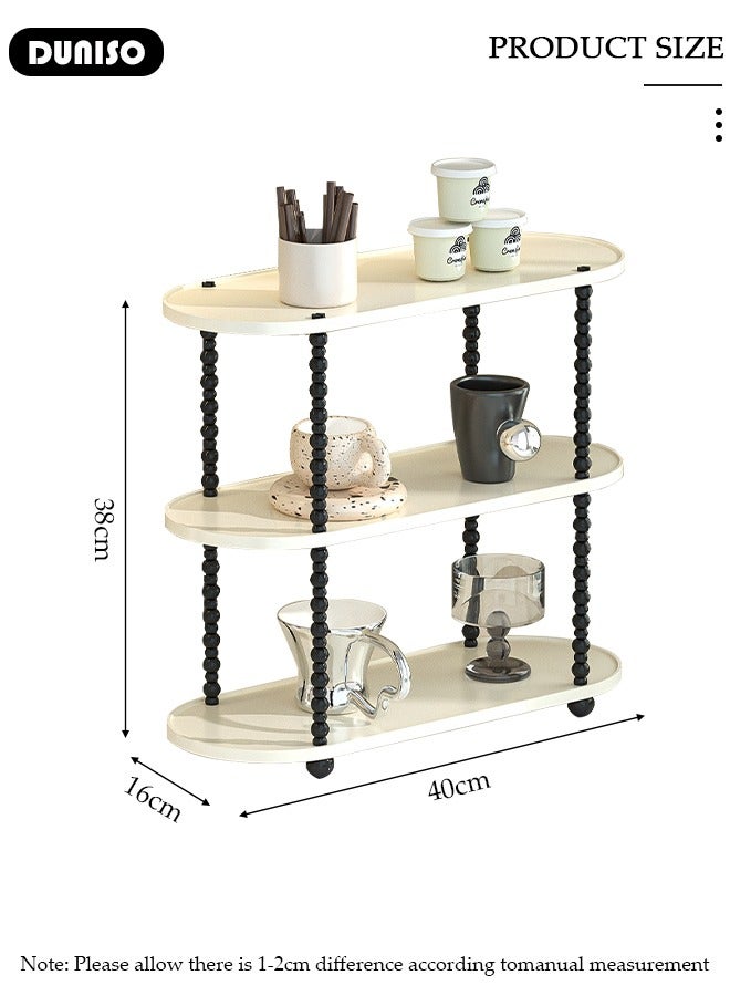 DUNISO 3-Tier Multi-Purpose Countertop Organizer,Countertop Coffee Cup Organizer, Bathroom Countertop Organizer,Perfume Skincare Countertop Makeup Organizer for Bedroom, Spice Rack Organizer for Cabinet - Image 2