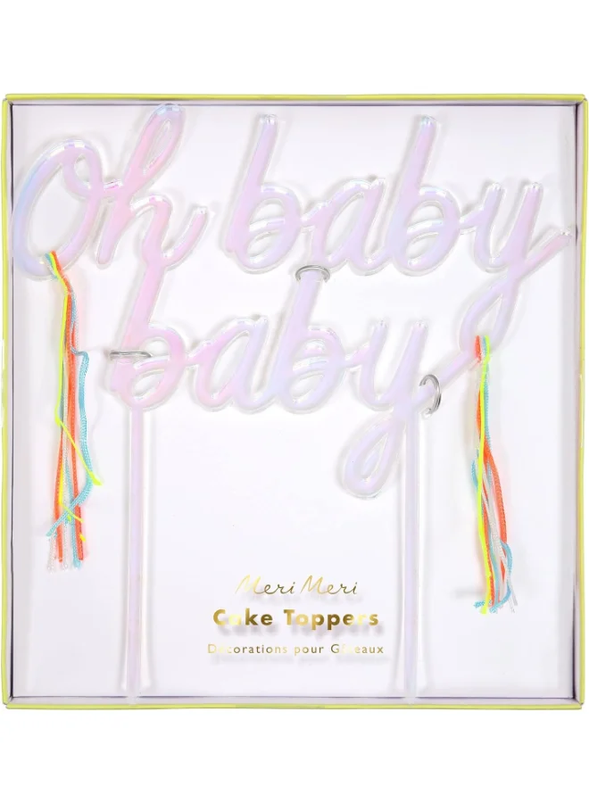ميري ميري Oh Baby Baby Acrylic Topper