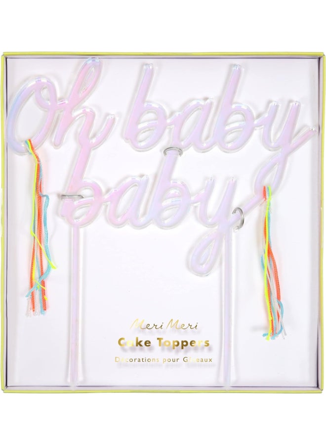 Meri Meri Oh Baby Baby Acrylic Topper