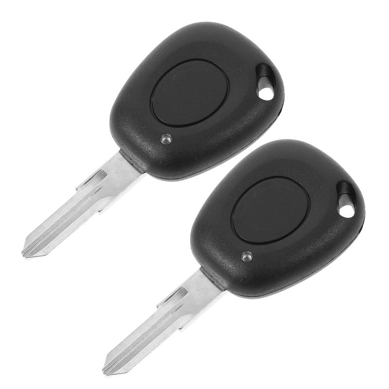 2Pcs Car Key Fob Cover Case Replacement For Single Button Remote Key Shell Black - Image 2
