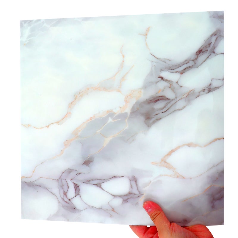 10pcs Peel and Stick Backsplash Self Adhesive Marble Decorative Wall Tile for Kitchen and Bathroom Countertops Cabinets - Image 4