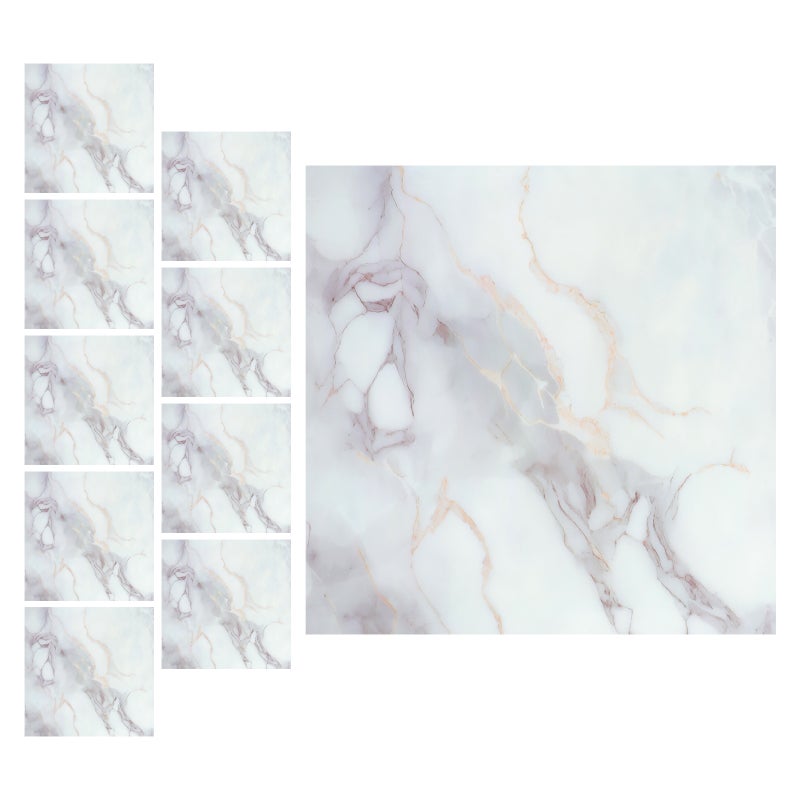 10pcs Peel and Stick Backsplash Self Adhesive Marble Decorative Wall Tile for Kitchen and Bathroom Countertops Cabinets - Image 5