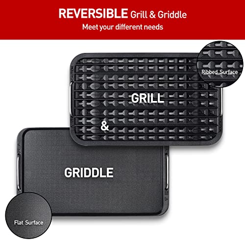 Techwood Indoor Grill Smokeless Grill, 1500W Indoor Korean BBQ Electric Tabletop Grill with Tempered Glass Lid, Removable Grill and Griddle Plates with Drip Tray, Gray - Image 5