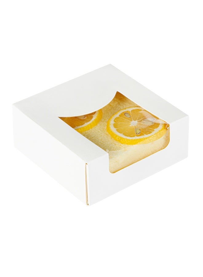 Restaurantware Cafe Vision 11 Ounce Treat Boxes, 200 Clear Window Small Cake Boxes - Grease-Resistant, Built-In Lid, White Paper Individual Donut Boxes, For Pastries And Desserts, 3.9 x 1.6 Inch - Image 1