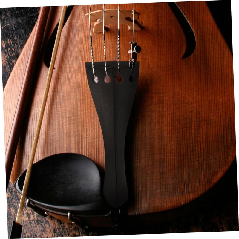 Abaodam Wooden Violin Tailpiece Replacement Enhance Sound with String Board Stylish Upgrade for Violin Durable Wooden Construction for Violinists - Image 5