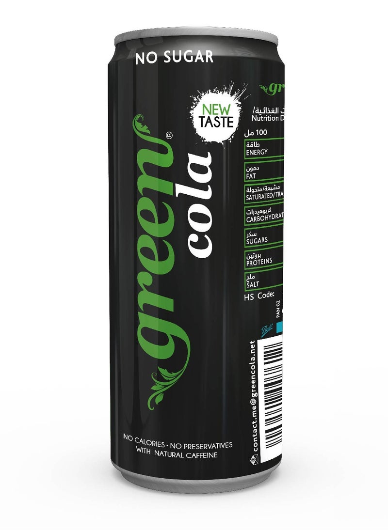 Green Cola Soft Drink Can 330ml  - Image 1