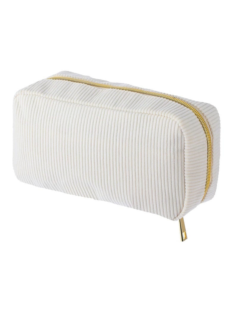 حقيبة مستحضرات تجميل سروال قصير، منظم أدوات تجميل كبير للسفر مع سحاب، حقيبة مكياج للنساء - Image 1