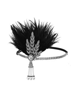 1920'S Flapper Feather Headband Art Deco Great Gatsby Headpiece Inspired Leaf Medallion Pearl Headband Bride Wedding Headdress Rhinestones Flapper Feather Hair Accessory For Women And Girls - pzsku/ZCA671135EBDDCEDE0E50Z/45/_/1734183125/a98fc91d-527f-49ba-8ab1-2e554da268e6