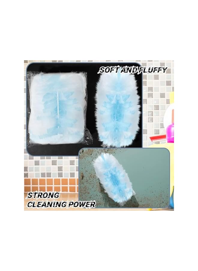 promass 50 Count Duster Refills, Compatible with Swiffer Duster Handle, Disposable Replacement Duster Refills with 1 Handle for Dusting Electronics, Furniture, Blinds, Ceiling Fans, Blue - Image 3