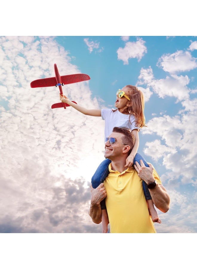 ST ZONE Ejection Plane Foam Glider Toy, Bubble Airplane Launcher Set for Kids, Outdoor Flying Game, Flurry of Lightning Model, Durable Foam Jet with Catapult Launcher - Image 3