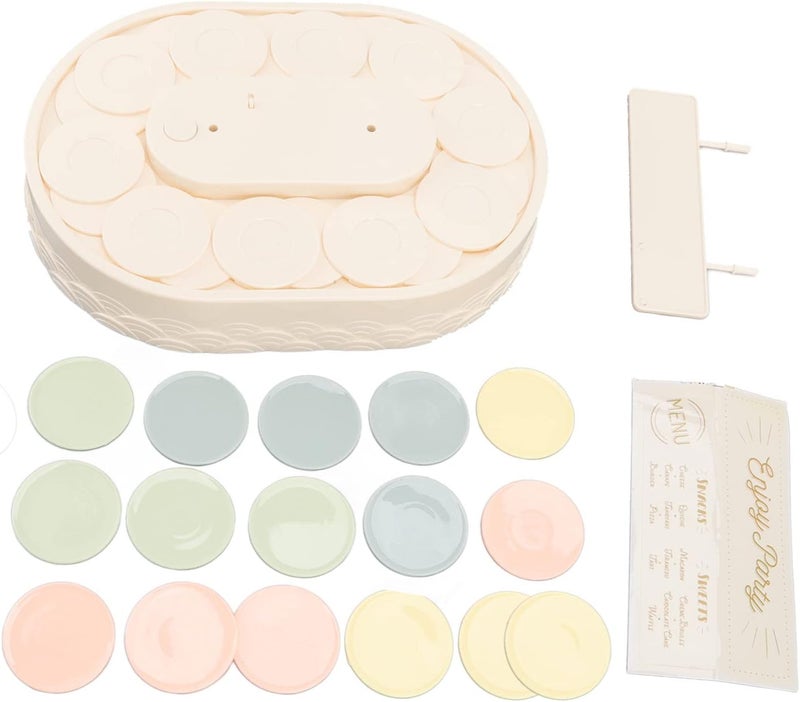 Estink آلة السوشي الدوارة طاولة دوارة أوتوماتيكية حامل عرض سوشي مصغر للحلويات في المنزل مطبخ صينية متأرجحة دوارة للسوشي والحلويات وكعك الزفاف وحفلات عيد الميلاد والعطلات - Image 1