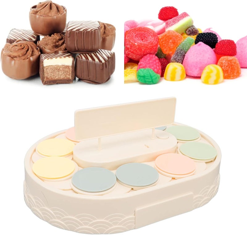 Estink آلة السوشي الدوارة طاولة دوارة أوتوماتيكية حامل عرض سوشي مصغر للحلويات في المنزل مطبخ صينية متأرجحة دوارة للسوشي والحلويات وكعك الزفاف وحفلات عيد الميلاد والعطلات - Image 4