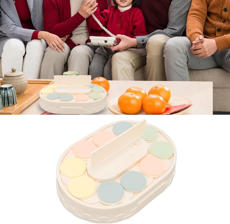 Estink آلة السوشي الدوارة طاولة دوارة أوتوماتيكية حامل عرض سوشي مصغر للحلويات في المنزل مطبخ صينية متأرجحة دوارة للسوشي والحلويات وكعك الزفاف وحفلات عيد الميلاد والعطلات - Image 3