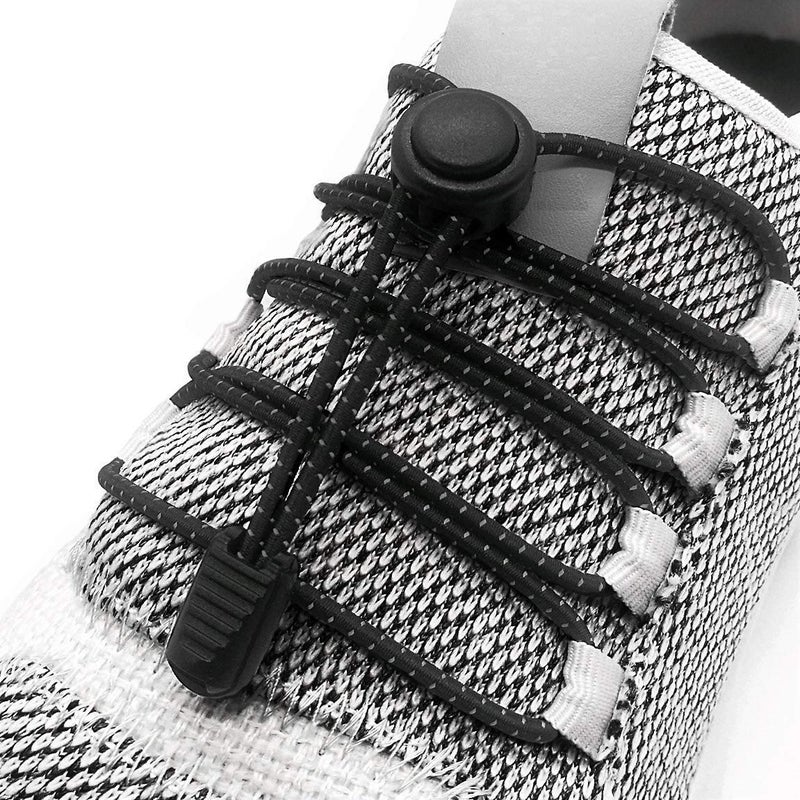 iLiveX Airror No Tie Shoelaces, Reflective Elastic Lock Shoe Laces One Size Fits All Adult and Kids Shoes - Image 2