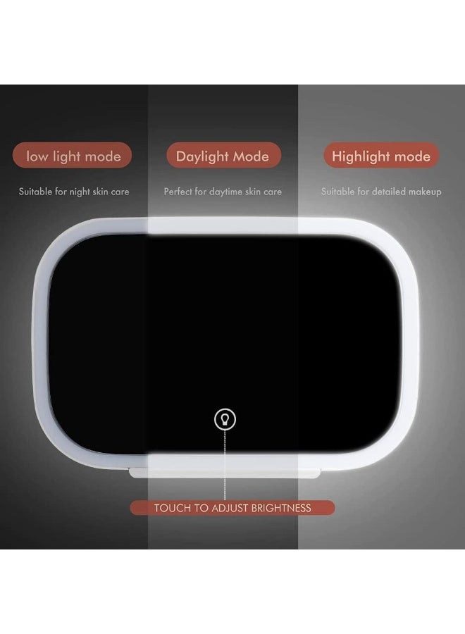 Kimaya LED Car Visor Makeup Mirror with 3 Mode, Dimmable Touch Light, Adjustable Clip On Vanity Mirror for All Cars, Car Makeup Mirror with Lights，Sun Visor Mirror with Touch on Screen, Automotive Interior - Image 5