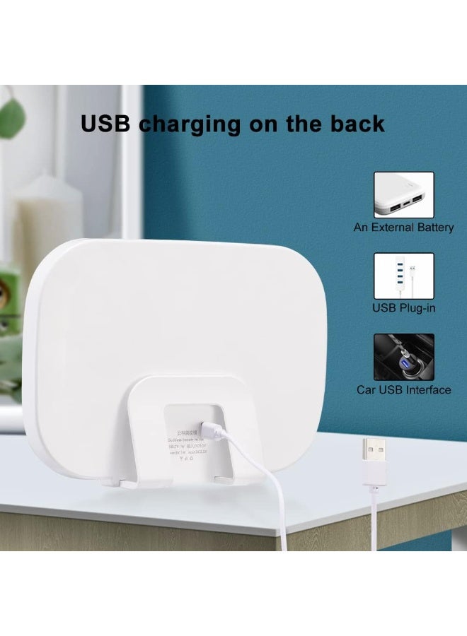 Kimaya LED Car Visor Makeup Mirror with 3 Mode, Dimmable Touch Light, Adjustable Clip On Vanity Mirror for All Cars, Car Makeup Mirror with Lights，Sun Visor Mirror with Touch on Screen, Automotive Interior - Image 4