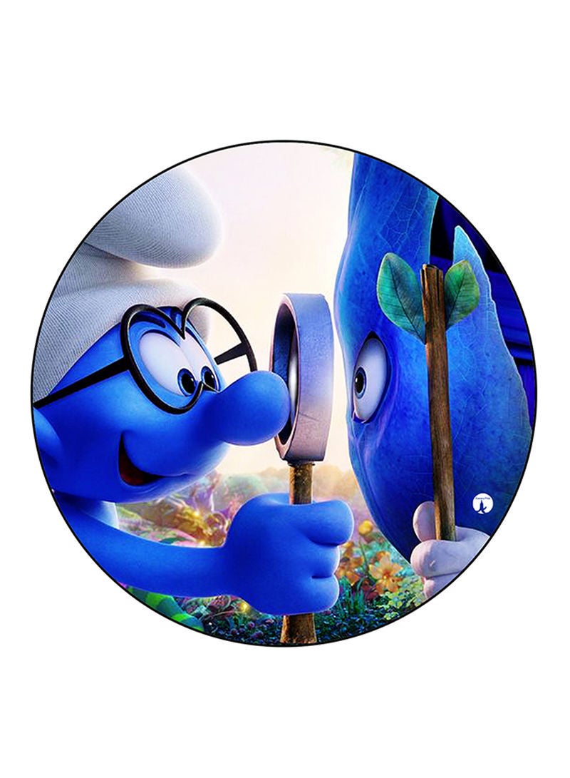 RKN Smurfs Printed Mouse Pad  Multicolour