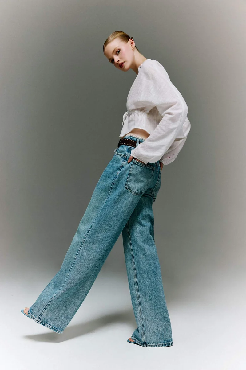 DeFacto Low Rise Wide Leg Trousers