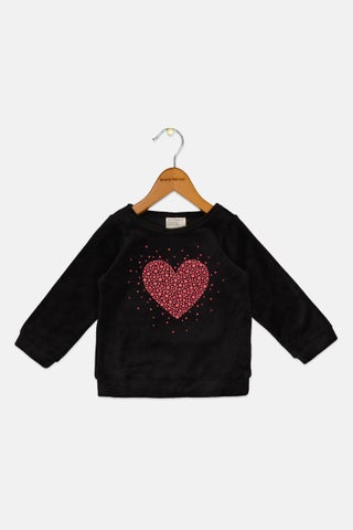 Toddlers Girl Round Neck Long Sleeves Graphic Print Sweatshirts, Black - pzsku/ZCA674ADEF755AE554BE2Z/45/1746229410/67d2bda9-05d1-4baa-8eec-ea5130332c24