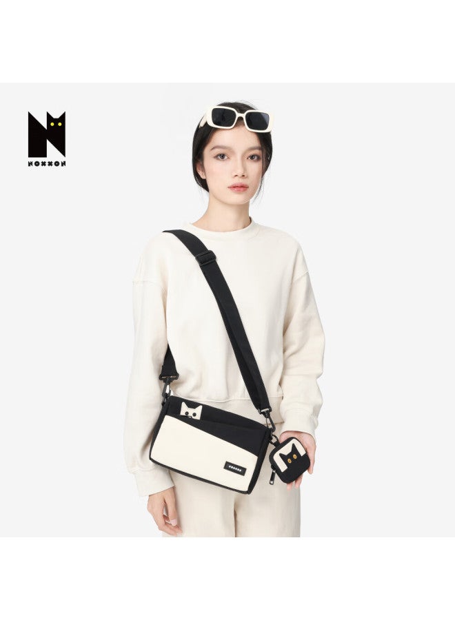 Noxxon Shoulder Bag Unique Design Canvas Bag Style Commuter Underarm Bag Casual Backpack Lightweight Crossbody Bag Autumn Winter - Image 3