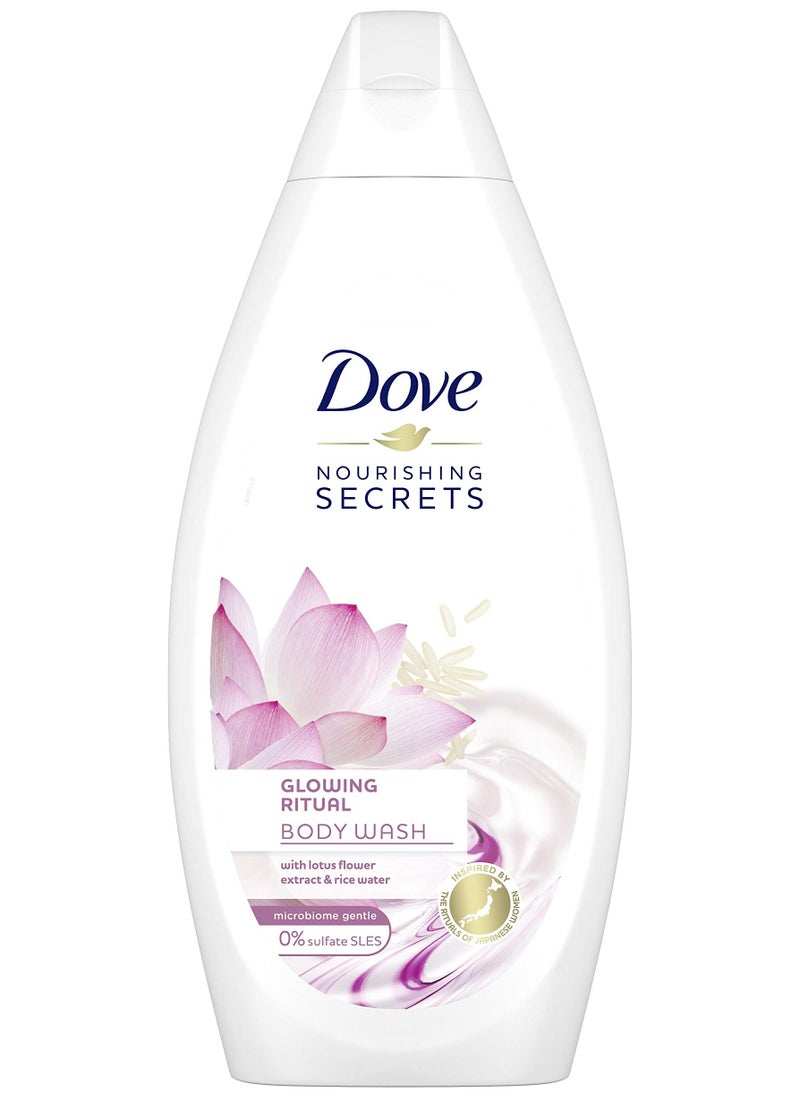 Dove Glowing Ritual Body Wash With Lotus & Rice Water 500ml 