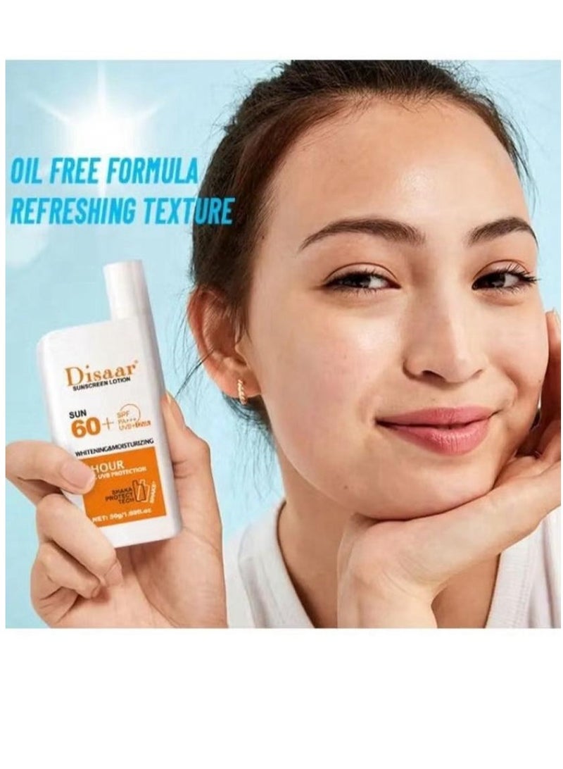 Disaar Sunscreen Whitening And Skin Moisturizer SPF 60 50 grams - Image 2