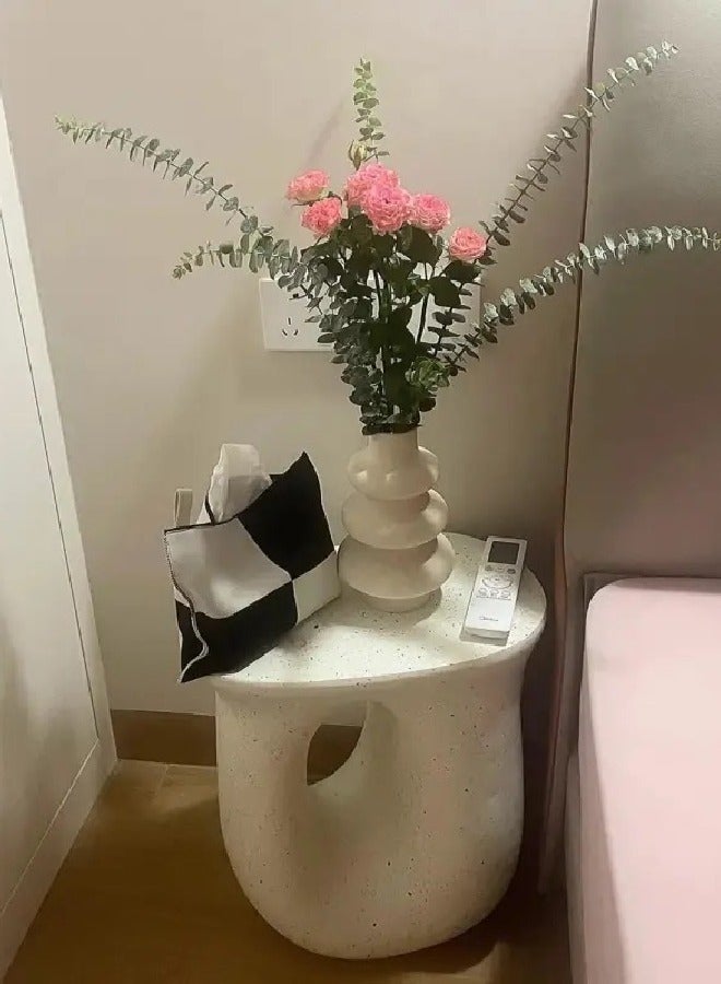 رافين متعددة الوظائف الحديثة تصميم فريد الصلبة وقوية طاولة جانبية غرفة المعيشة طاولة القهوة السلس مصقول نهاية الجدول أثاث المكاتب المنزلية 42x28x45 سم (مجمعة بالكامل) - Image 2