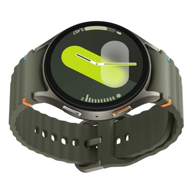 ساعة Galaxy Watch 7 مقاس 44 ملم بتقنية الذكاء الاصطناعي مع شاشة AMOLED مقاس 1.5 بوصة، نظام التشغيل Wear 5، LTE، شبكة Wi-Fi، بلوتوث، معدل ضربات القلب، توقف التنفس أثناء النوم ونظام تحديد المواقع العالمي لتتبع اللياقة البدنية، الطراز الدولي L315 مع شاحن سريع، أخضر عالمي - Image 4