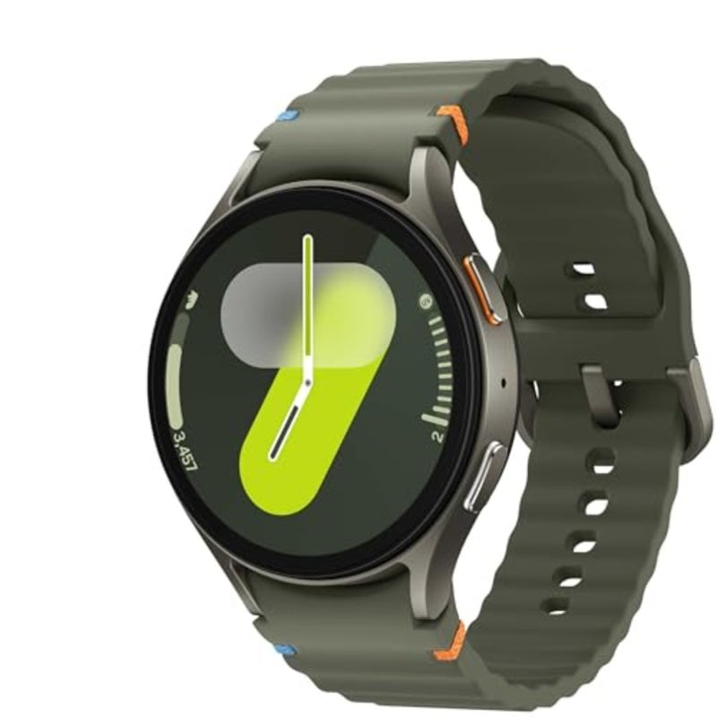 ساعة Galaxy Watch 7 مقاس 44 ملم بتقنية الذكاء الاصطناعي مع شاشة AMOLED مقاس 1.5 بوصة، نظام التشغيل Wear 5، LTE، شبكة Wi-Fi، بلوتوث، معدل ضربات القلب، توقف التنفس أثناء النوم ونظام تحديد المواقع العالمي لتتبع اللياقة البدنية، الطراز الدولي L315 مع شاحن سريع، أخضر عالمي - Image 1